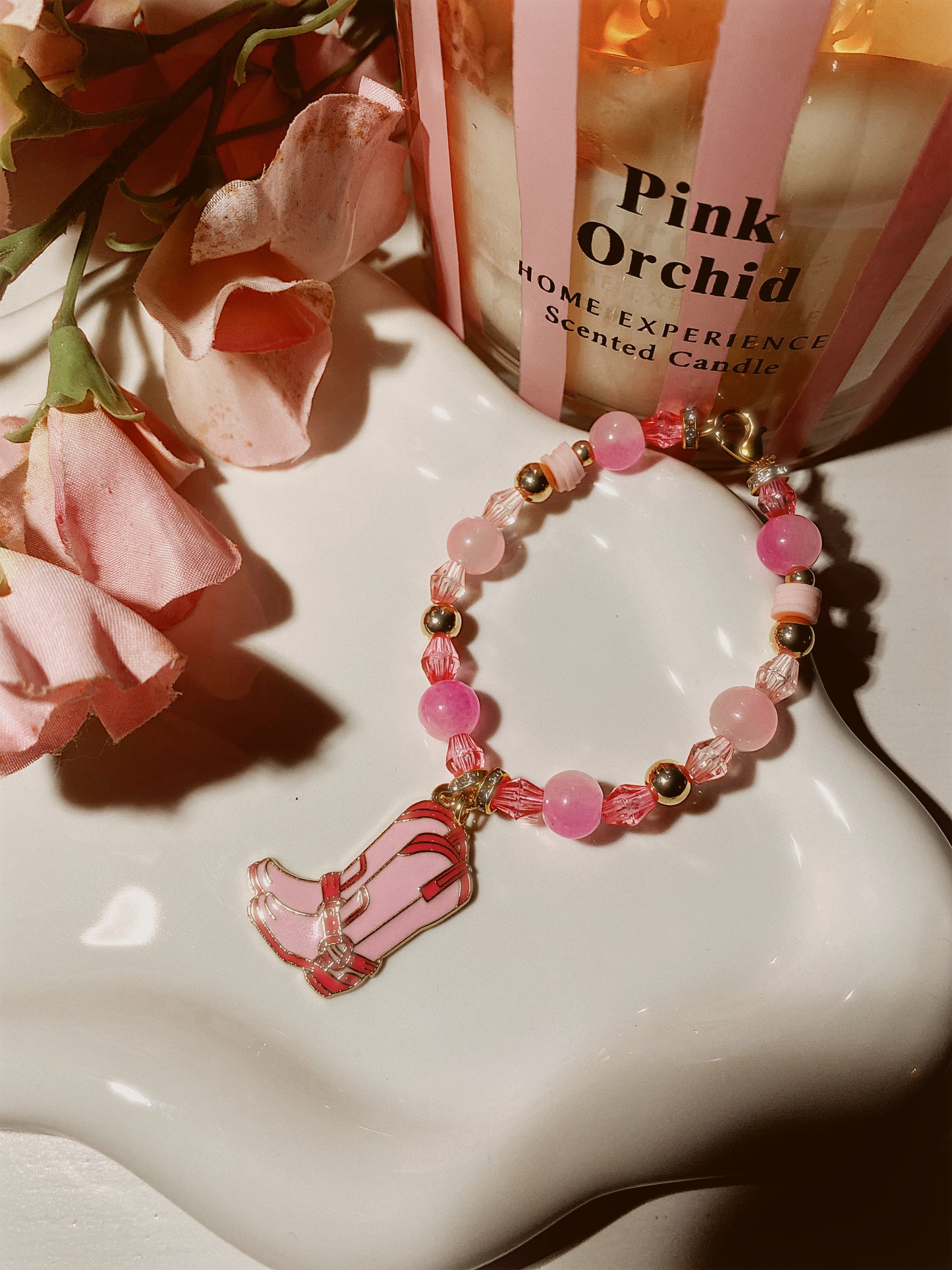 Pink Cowgirl Charm Armband 💗