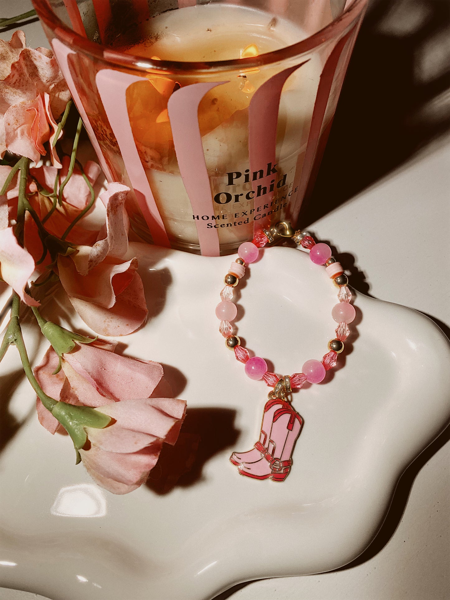 Pink Cowgirl Charm Armband 💗